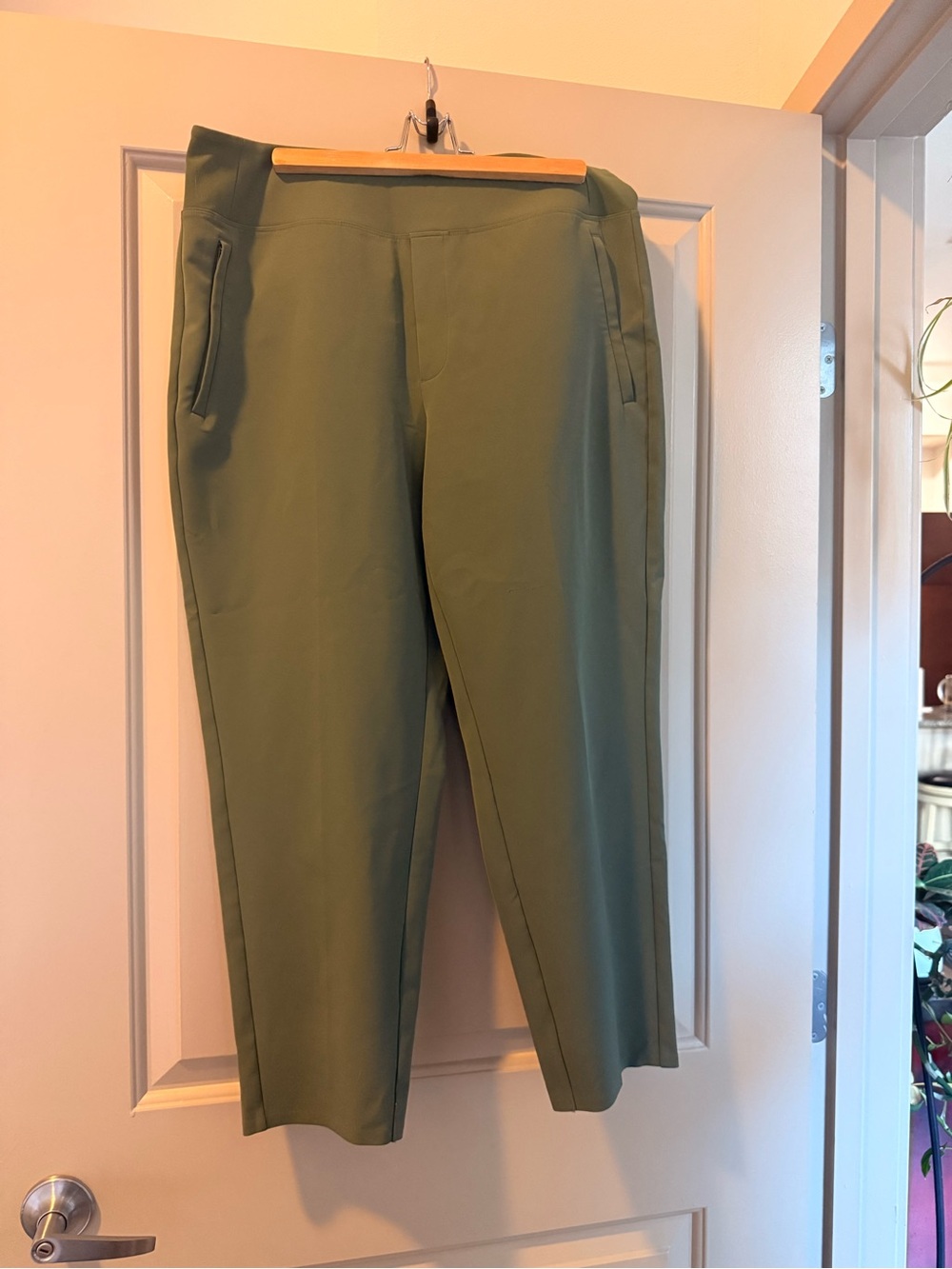 Athleta Olive Green Women's Stretch Trousers